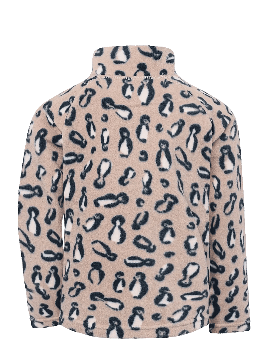 Didriksons - Monte Printed Kids' Full-Zip - paksud joped - penguino beige - 2