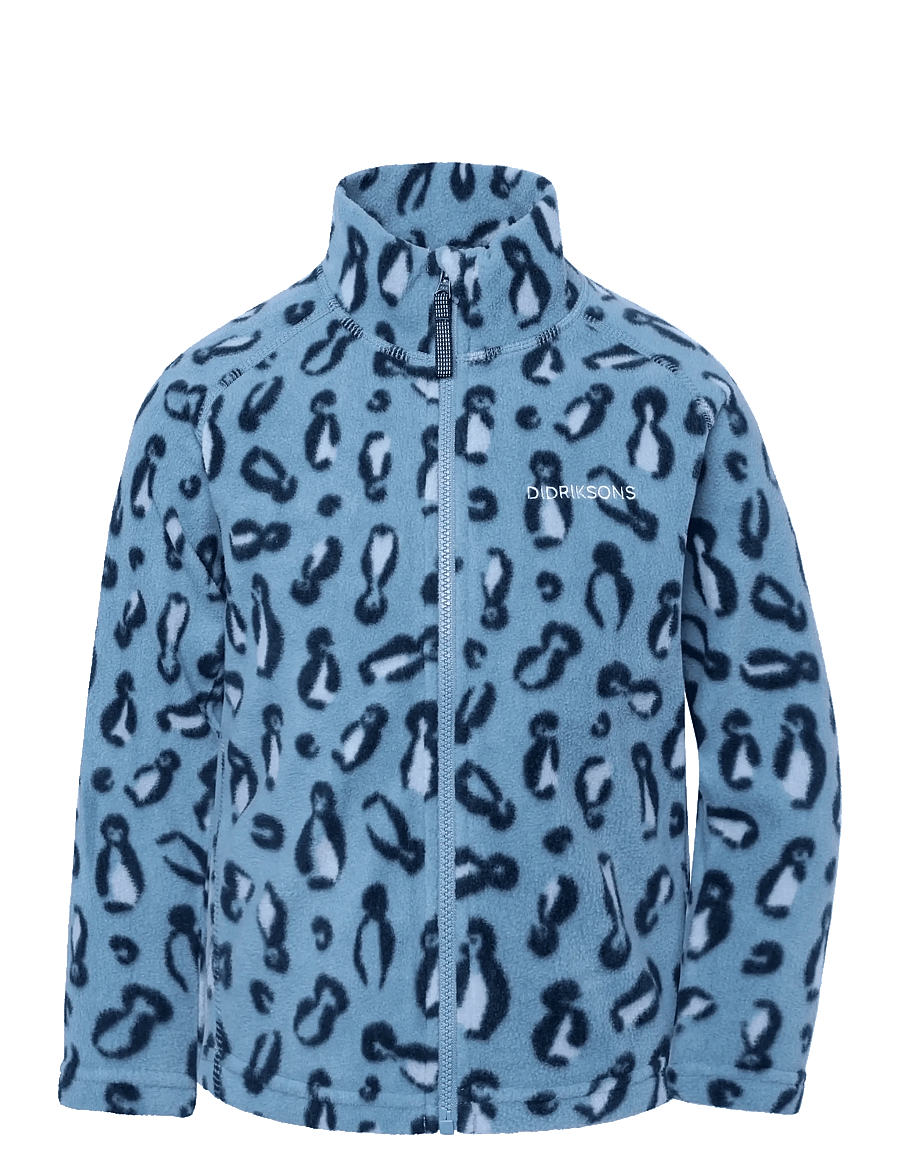Didriksons - Monte Printed Kids' Full-Zip - isolierte jacken - penguino blue - 1