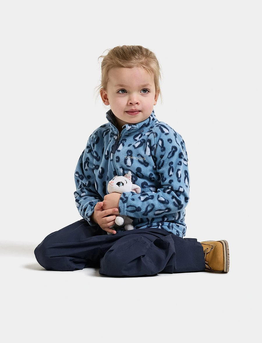 Didriksons - Monte Printed Kids' Full-Zip - isolierte jacken - penguino blue - 0