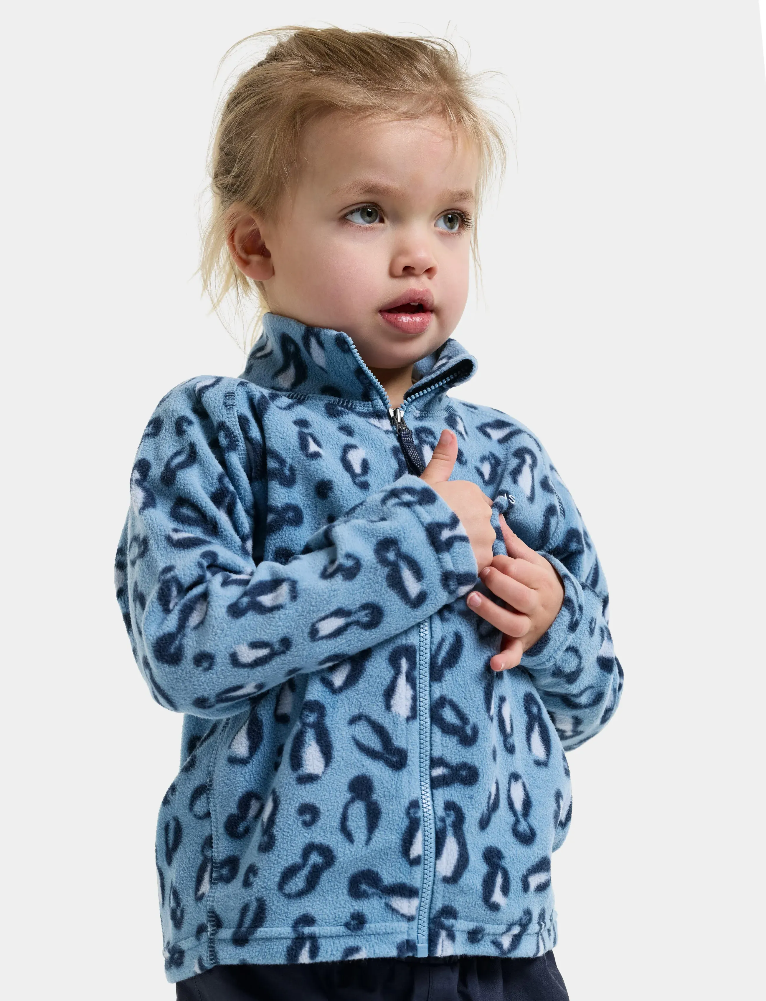 Didriksons - Monte Printed Kids' Full-Zip - isolierte jacken - penguino blue - 3