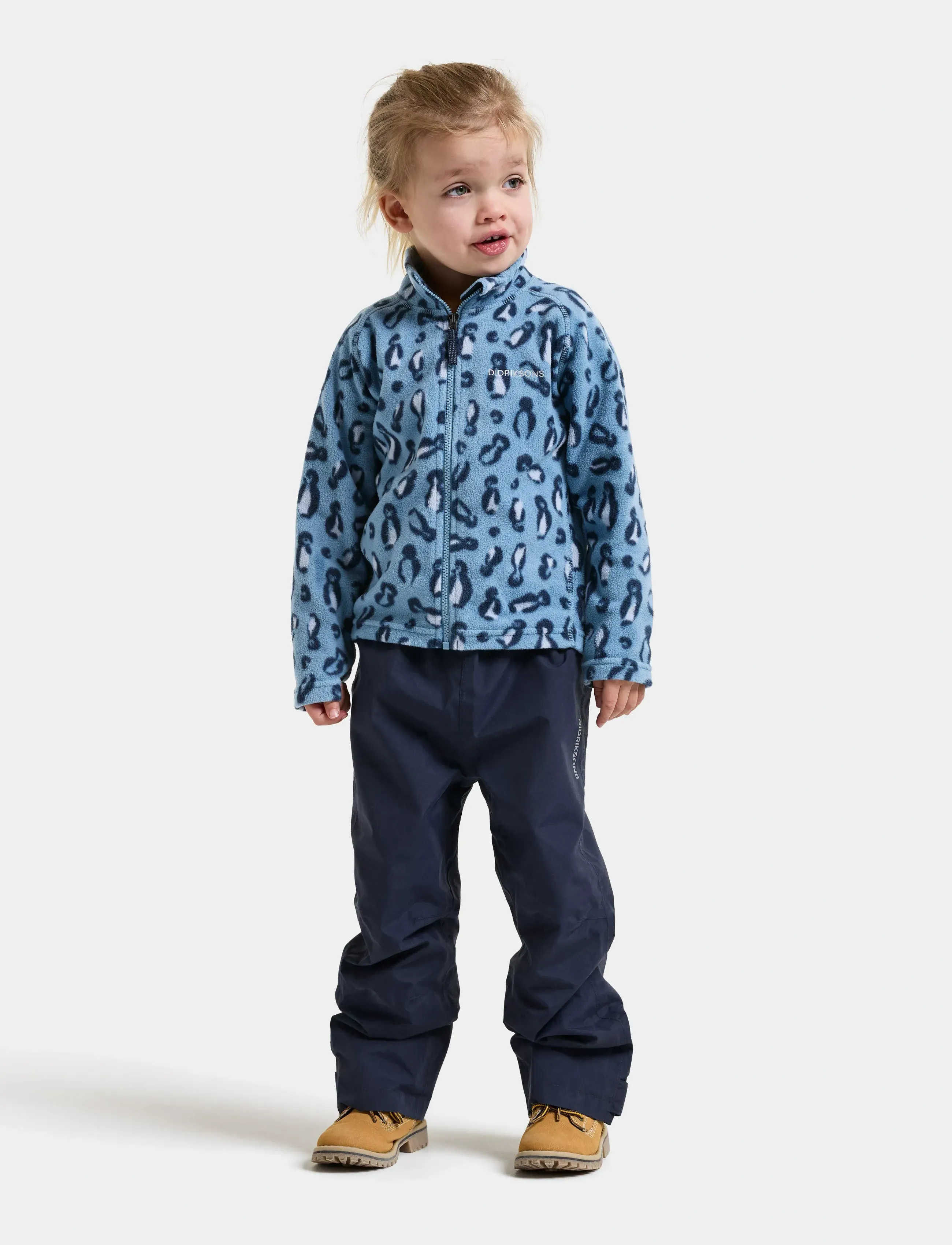 Didriksons - Monte Printed Kids' Full-Zip - isolierte jacken - penguino blue - 4