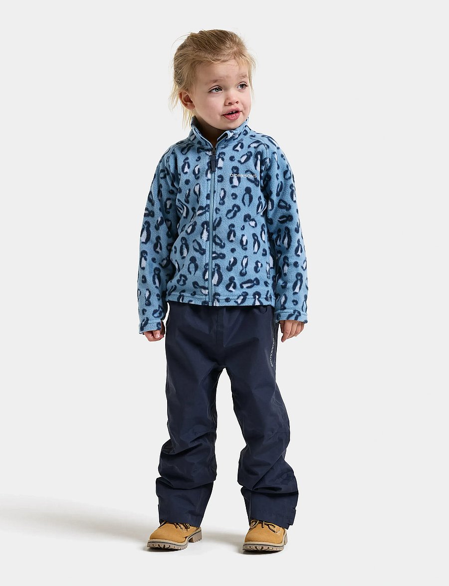 Didriksons - Monte Printed Kids' Full-Zip - isolierte jacken - penguino blue - 4