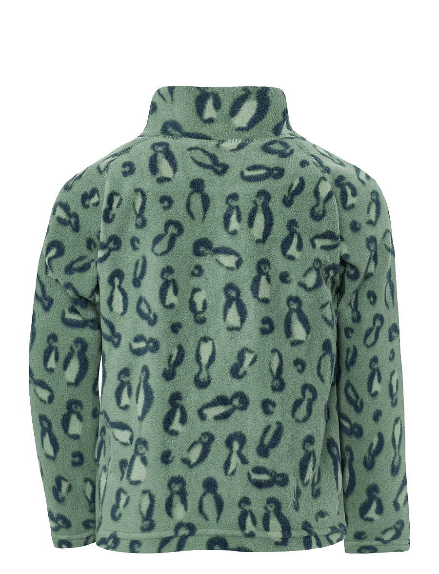 Didriksons - Monte Printed Kids' Full-Zip - paksud joped - penguino green - 2