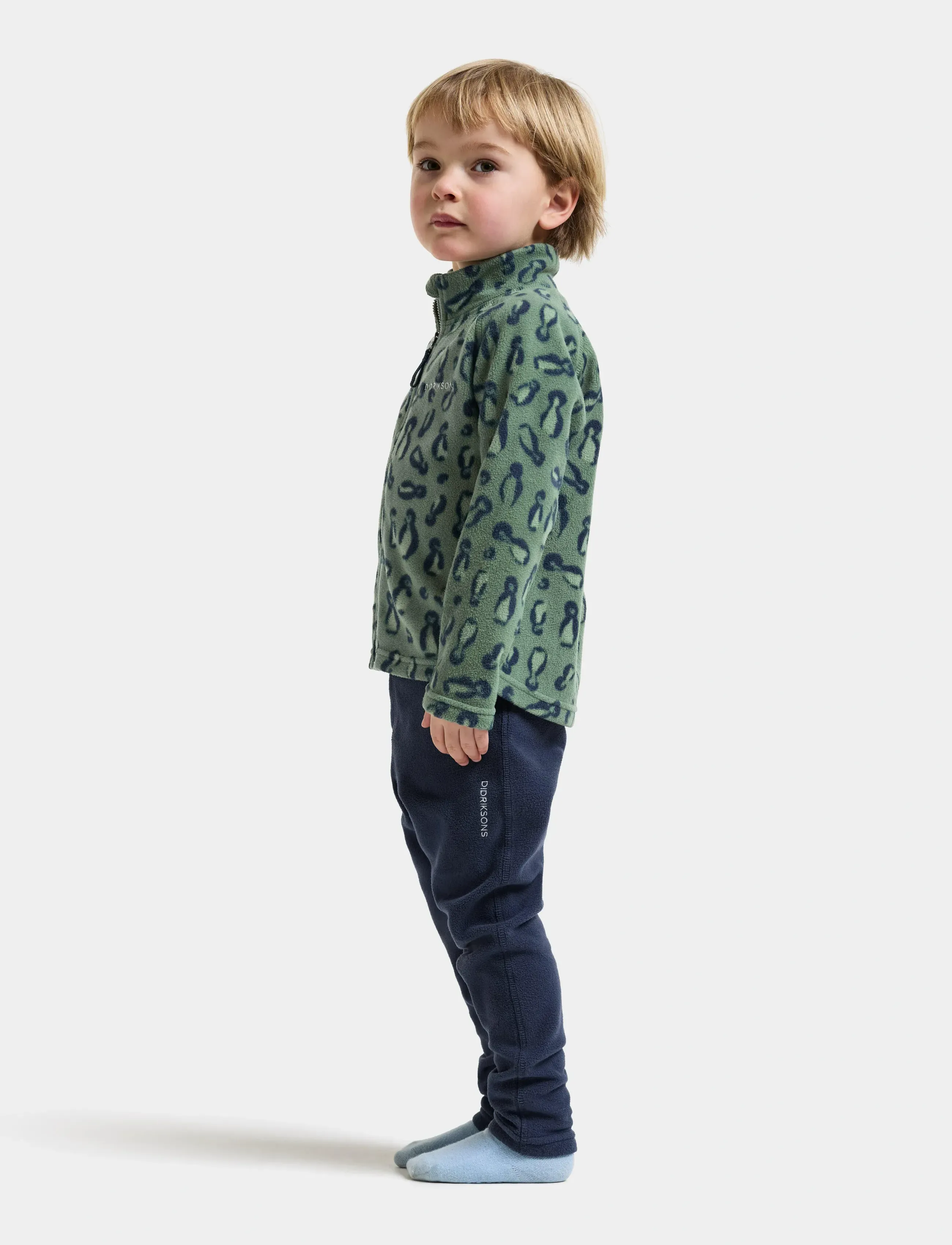Didriksons - Monte Printed Kids' Full-Zip - paksud joped - penguino green - 5
