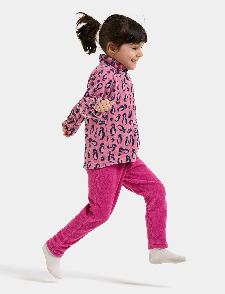 Didriksons - Monte Printed Kids' Full-Zip - paksud joped - penguino pink - 0