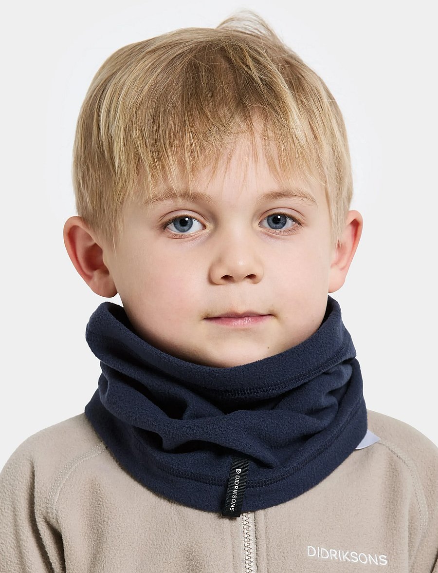 Didriksons - Monte Kids' Neckwarmer - torusallid - navy - 0