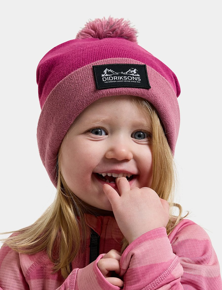 Didriksons - Aspen Kids' Beanie - beanie mütsid - cactus pink - 0