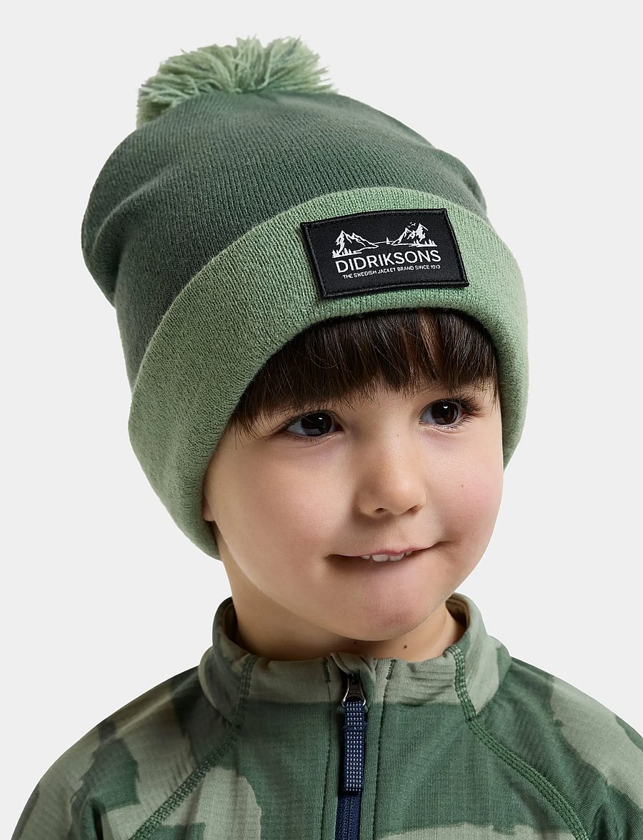 Didriksons - Aspen Kids' Beanie - wintermützen - dark moss - 0