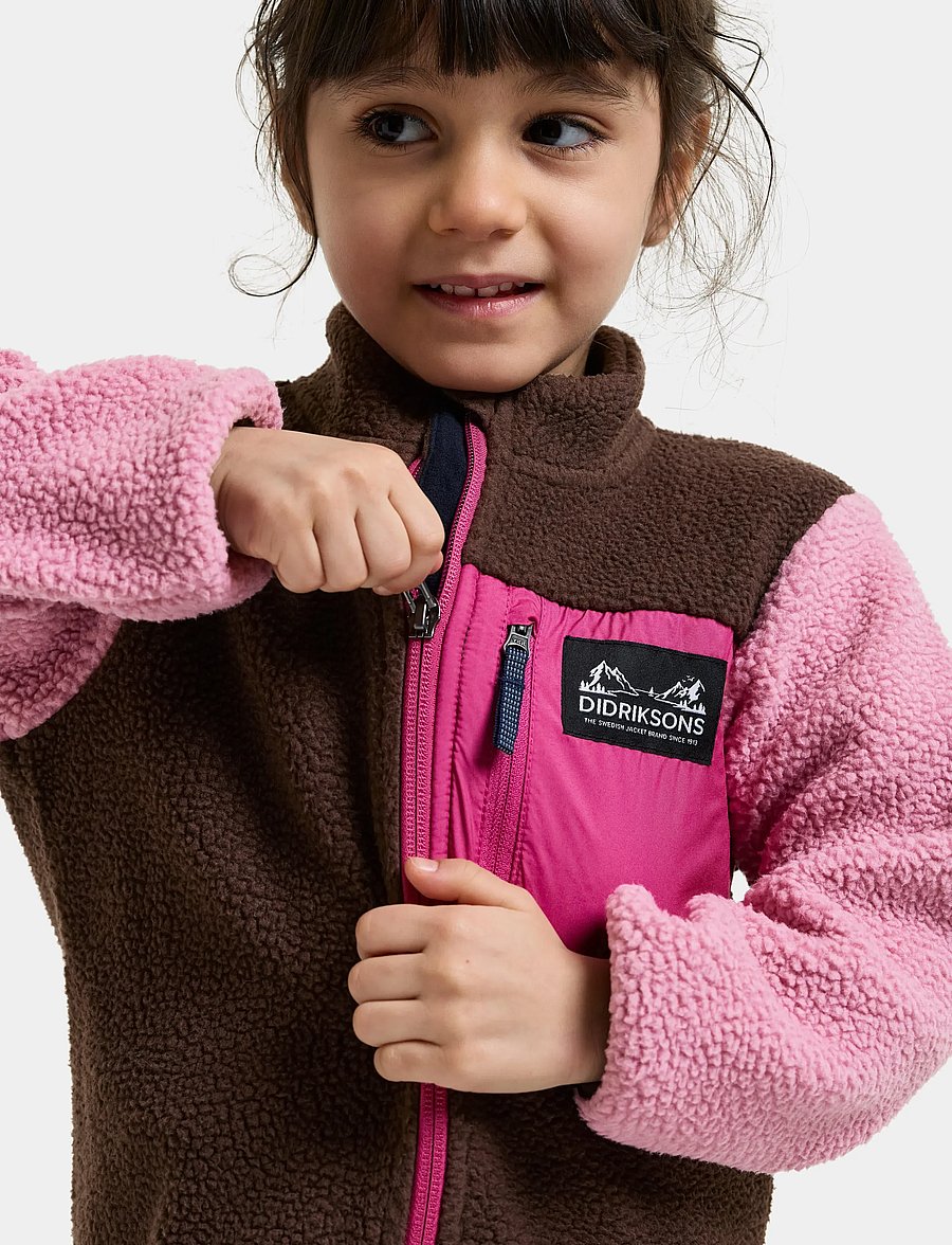 Didriksons - Anten Kids' Full-Zip - paksud joped - oyster pink - 0