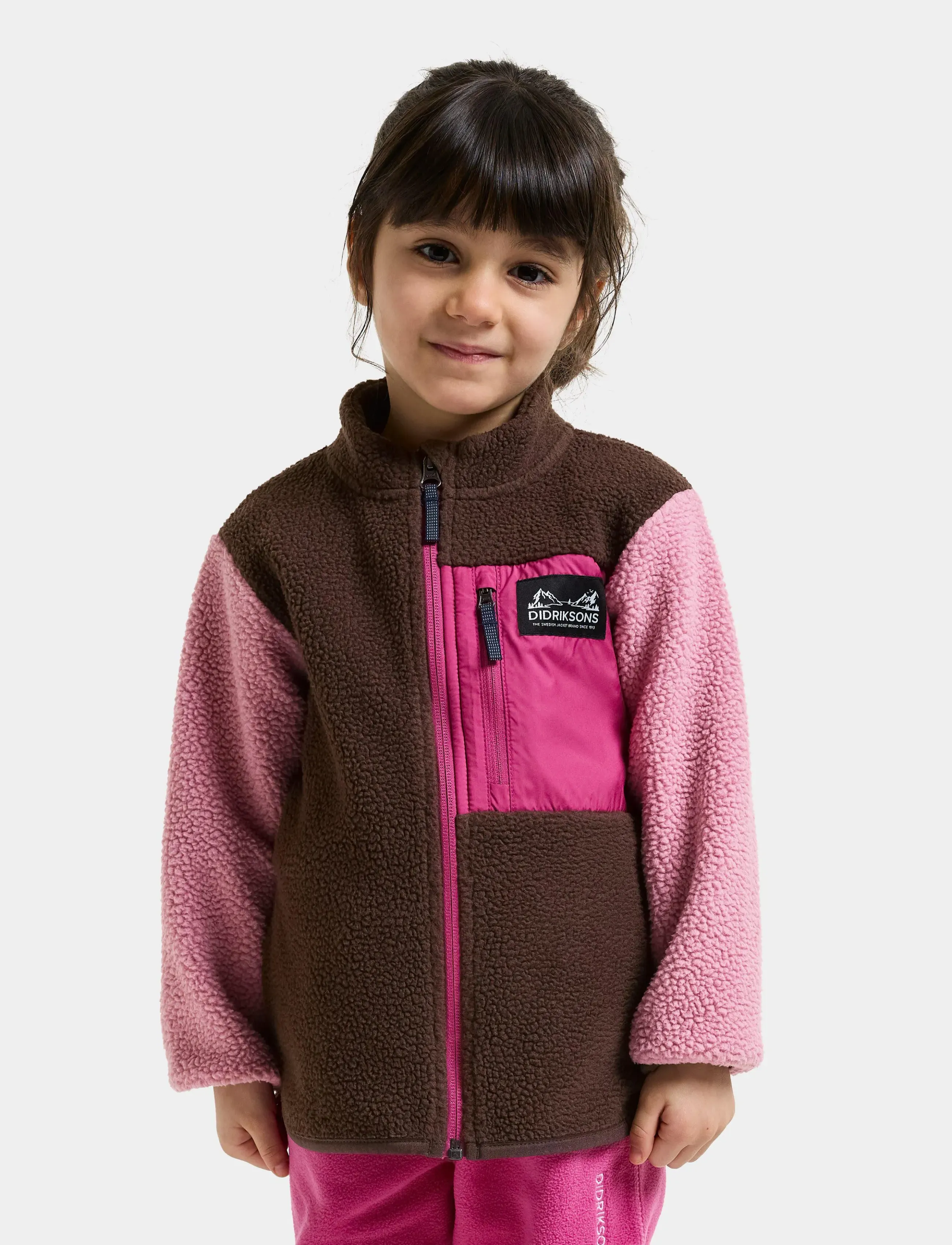 Didriksons - Anten Kids' Full-Zip - paksud joped - oyster pink - 3