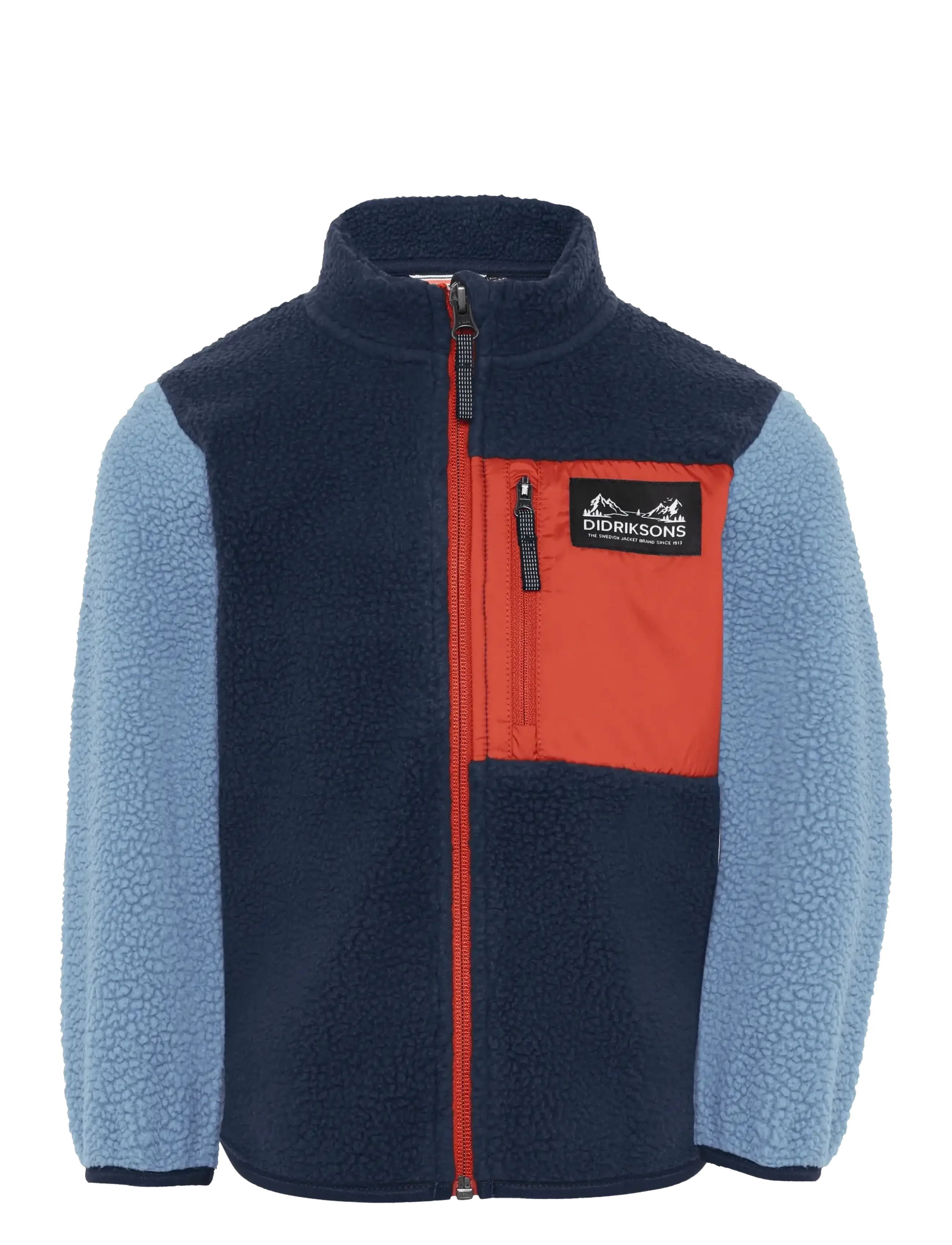 Didriksons Anten Kids' Full-Zip - Ytterkläder - WINTER BLUE / navy