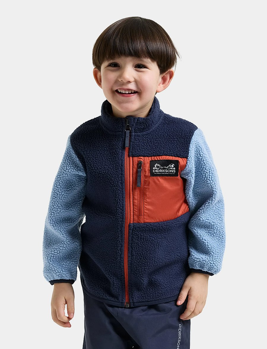 Didriksons - Anten Kids' Full-Zip - winter blue - 0