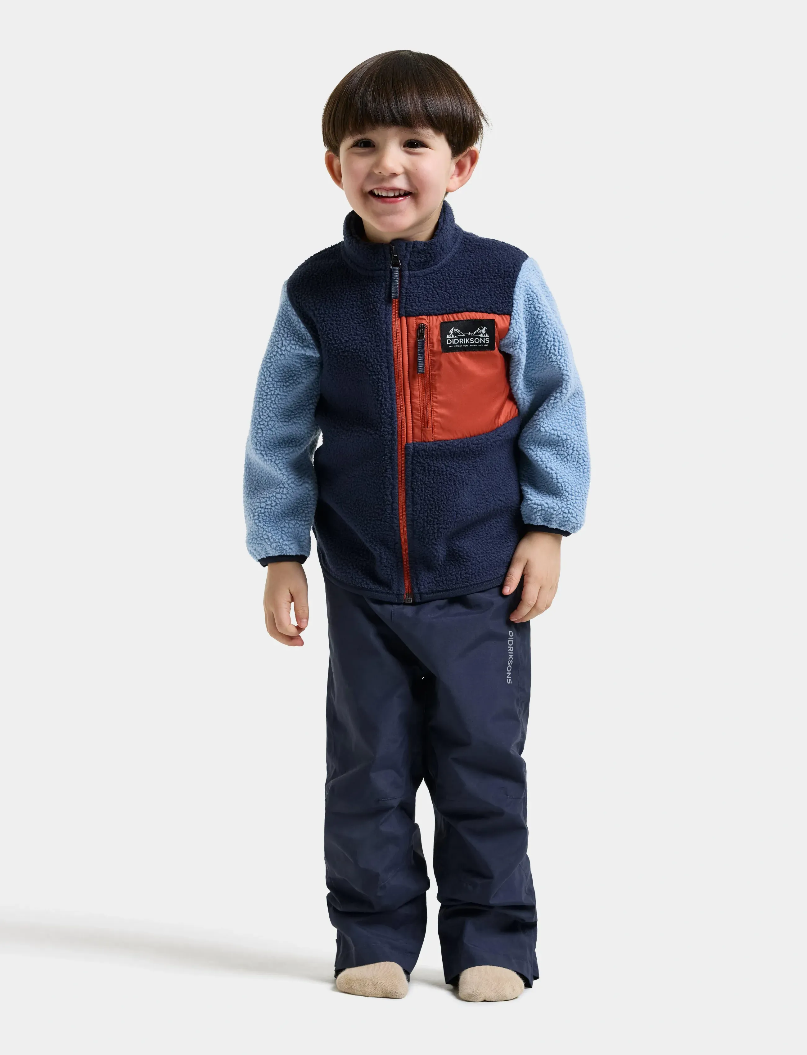 Didriksons - Anten Kids' Full-Zip - winter blue - 3