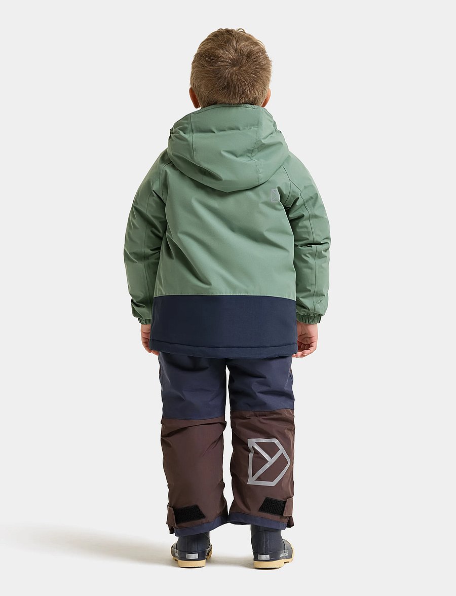 Didriksons - Talvi Kids' Jacket - skijakker - dark moss - 0