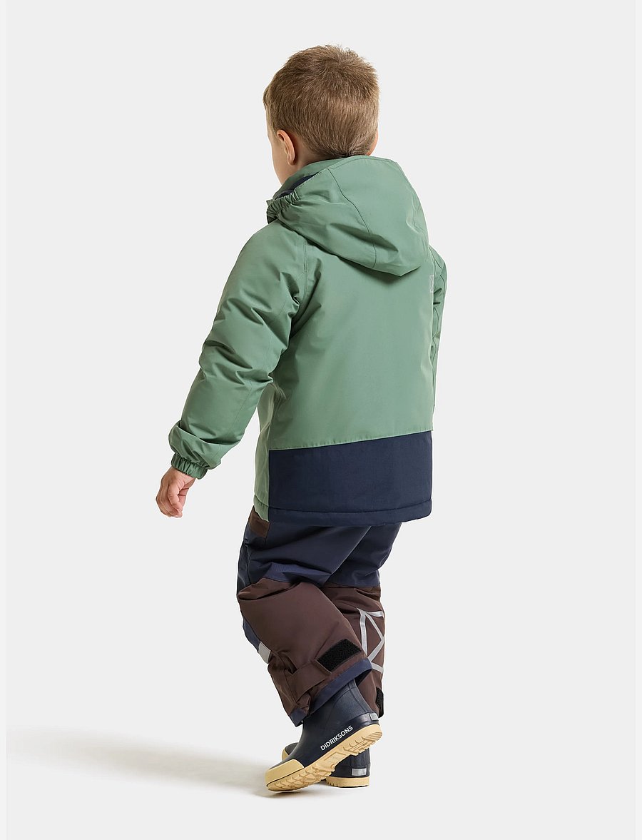 Didriksons - Talvi Kids' Jacket - skijakker - dark moss - 3