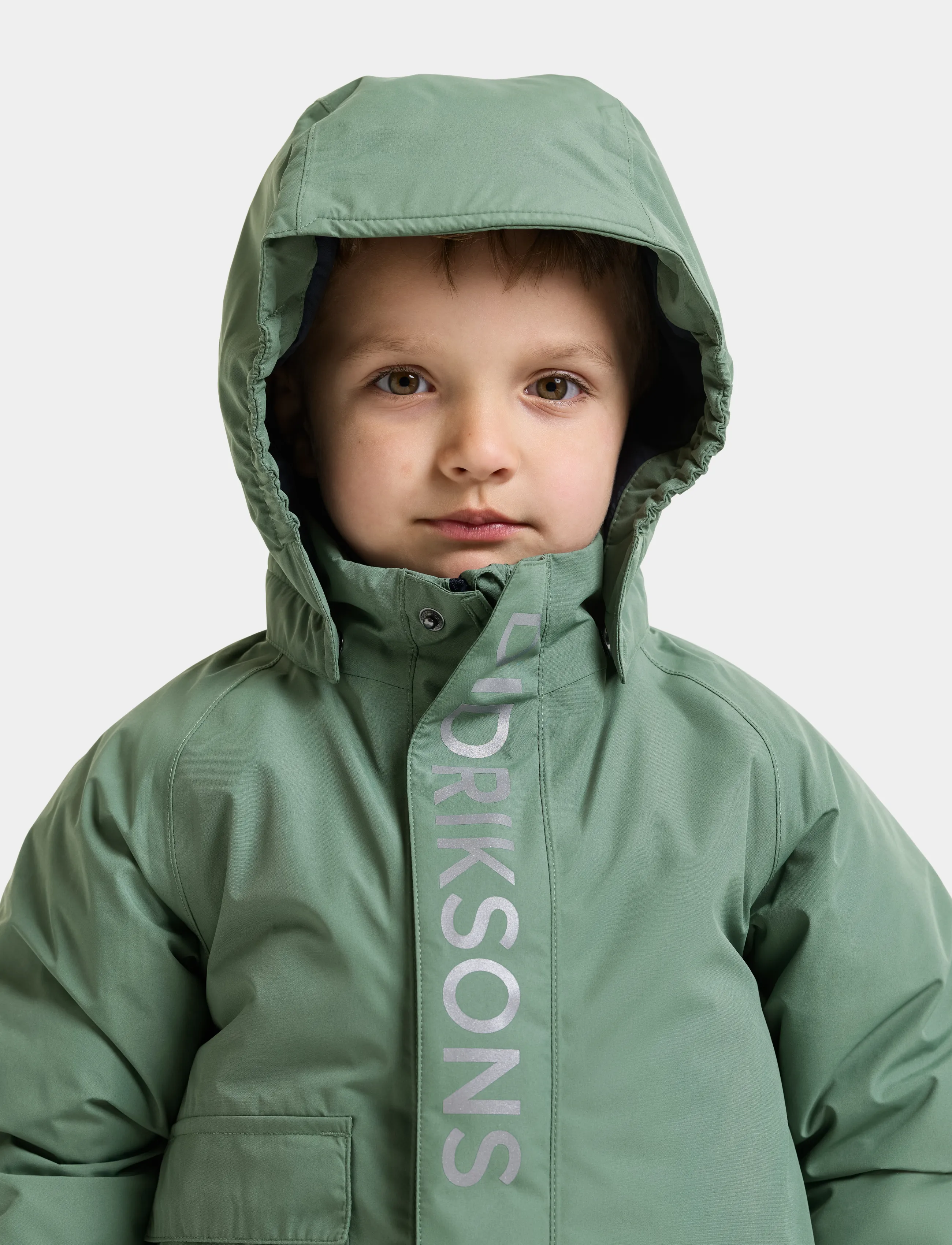 Didriksons - Talvi Kids' Jacket - skijakker - dark moss - 4