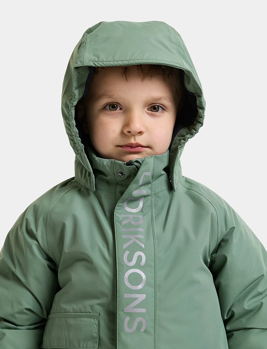 Didriksons - Talvi Kids' Jacket - skijakker - dark moss - 4