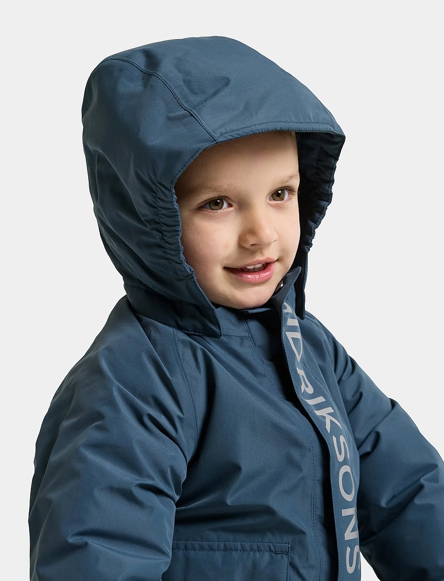 Didriksons - Talvi Kids' Jacket - skidjackor - mountain blue - 0