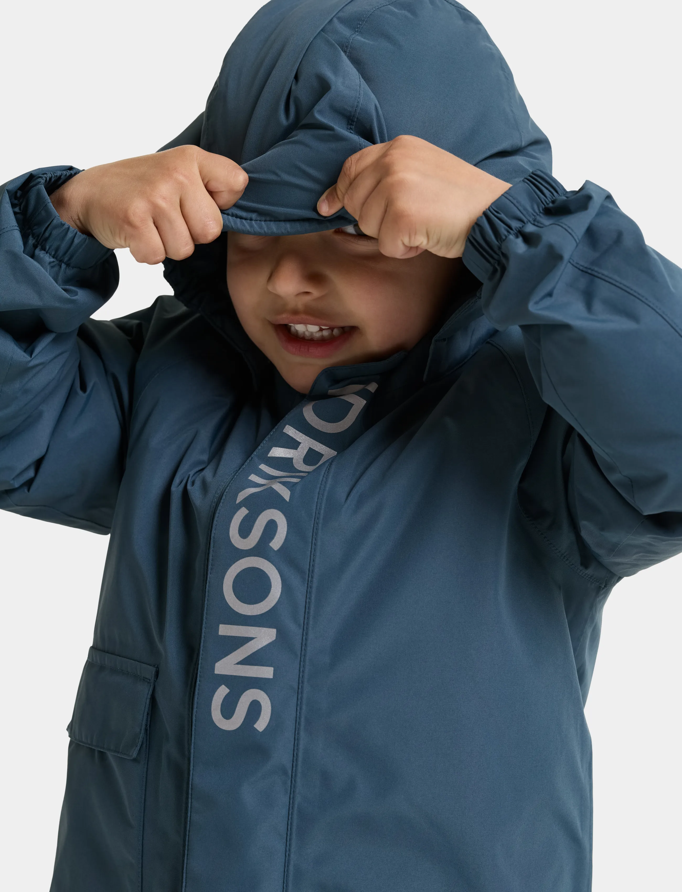 Didriksons - Talvi Kids' Jacket - skidjackor - mountain blue - 3