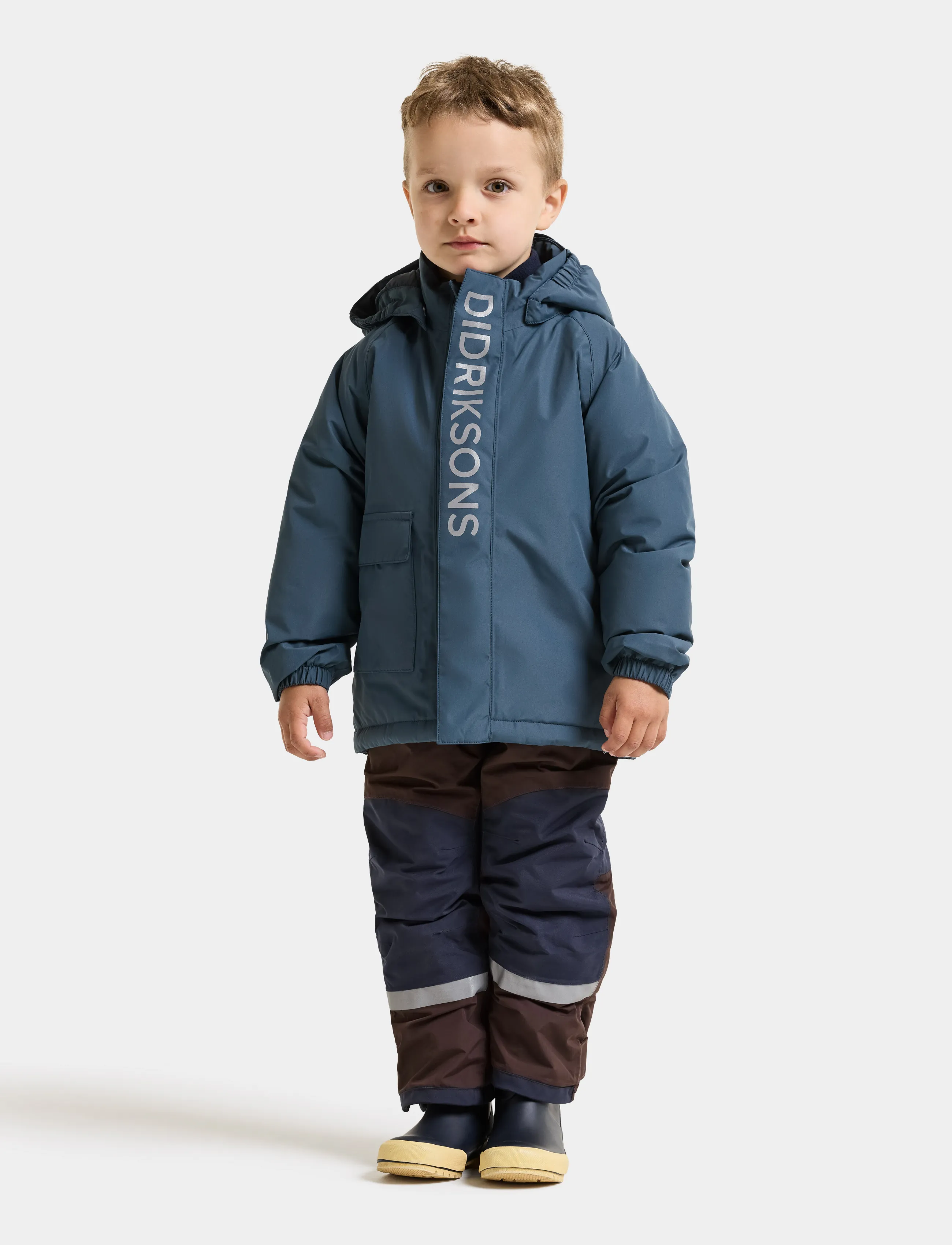 Didriksons - Talvi Kids' Jacket - skidjackor - mountain blue - 5