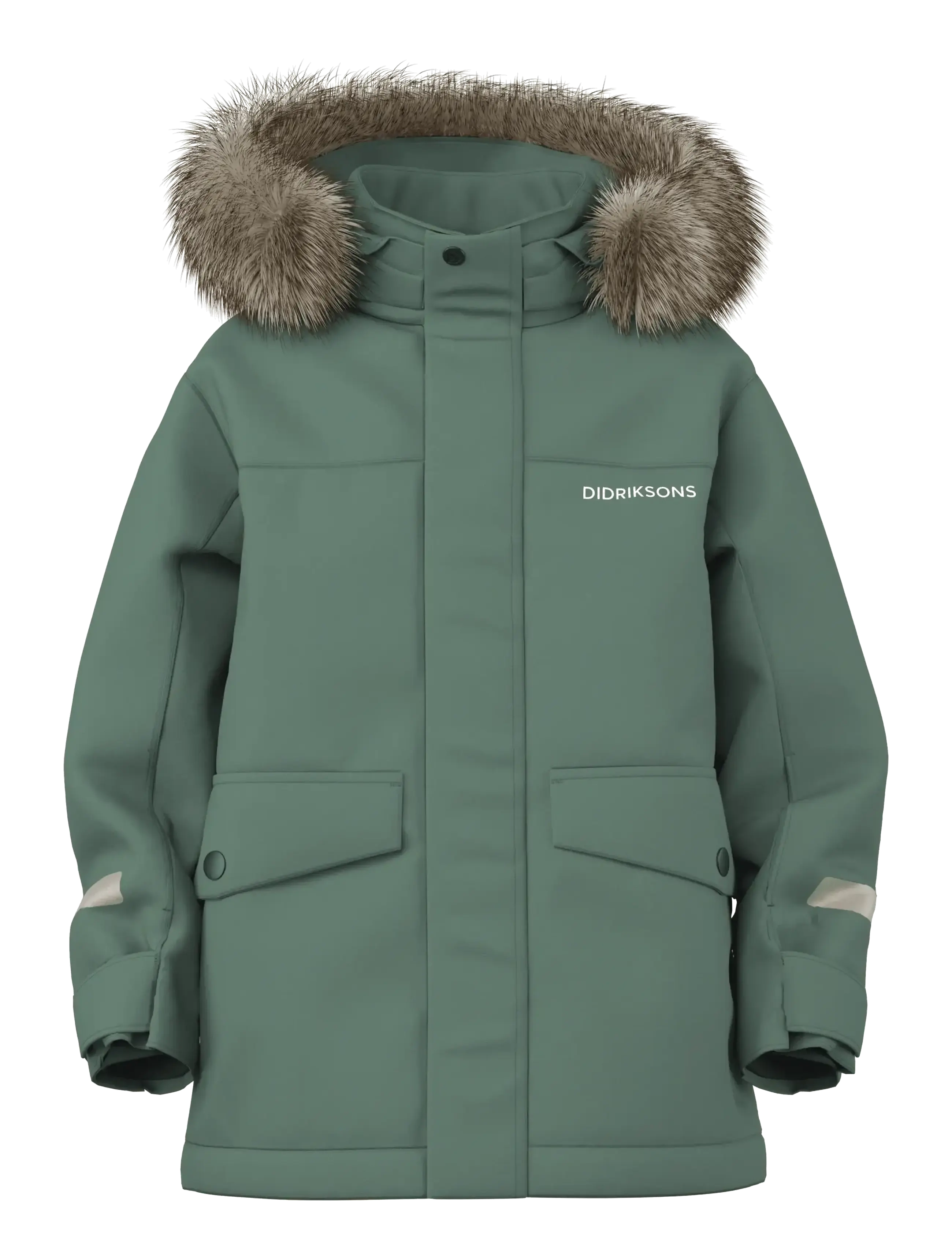 Didriksons Bjärven Kids' Parka - Winter jackets - DARK MOSS / khaki/green