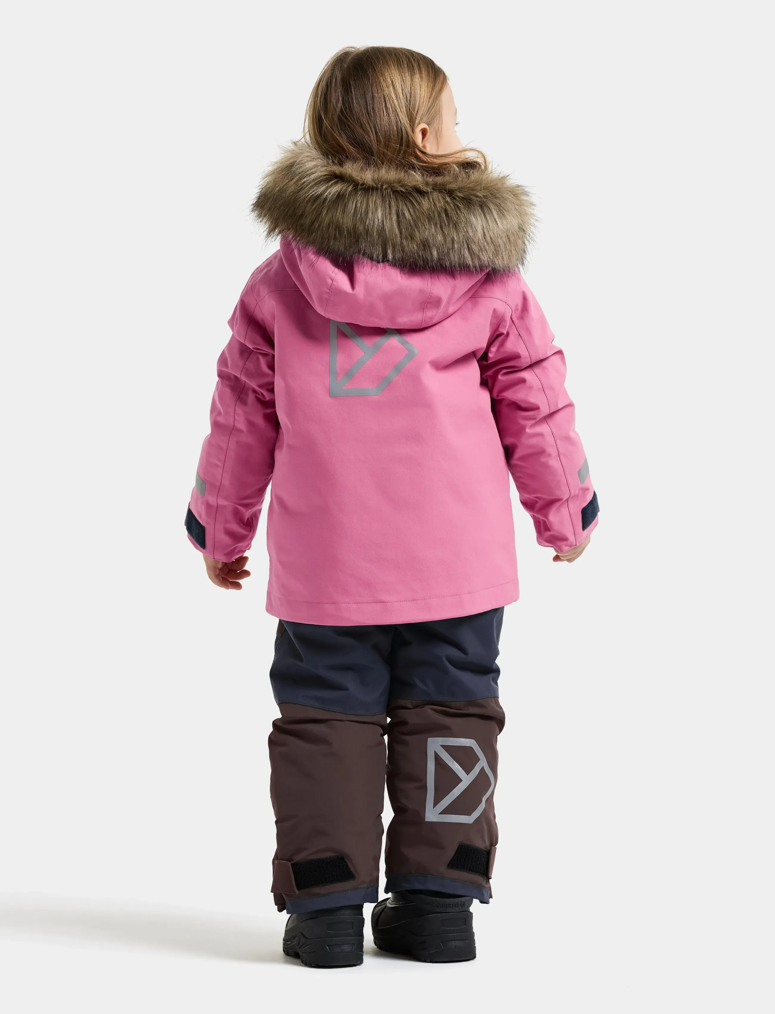 Didriksons - Bjärven Kids' Parka - insulated jackets - heather pink - 4