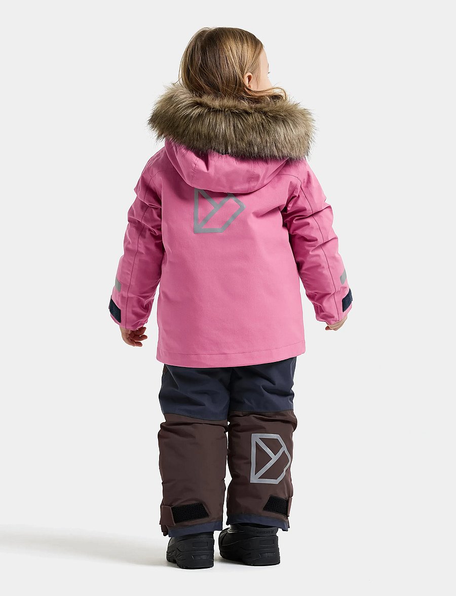Didriksons - Bjärven Kids' Parka - insulated jackets - heather pink - 4