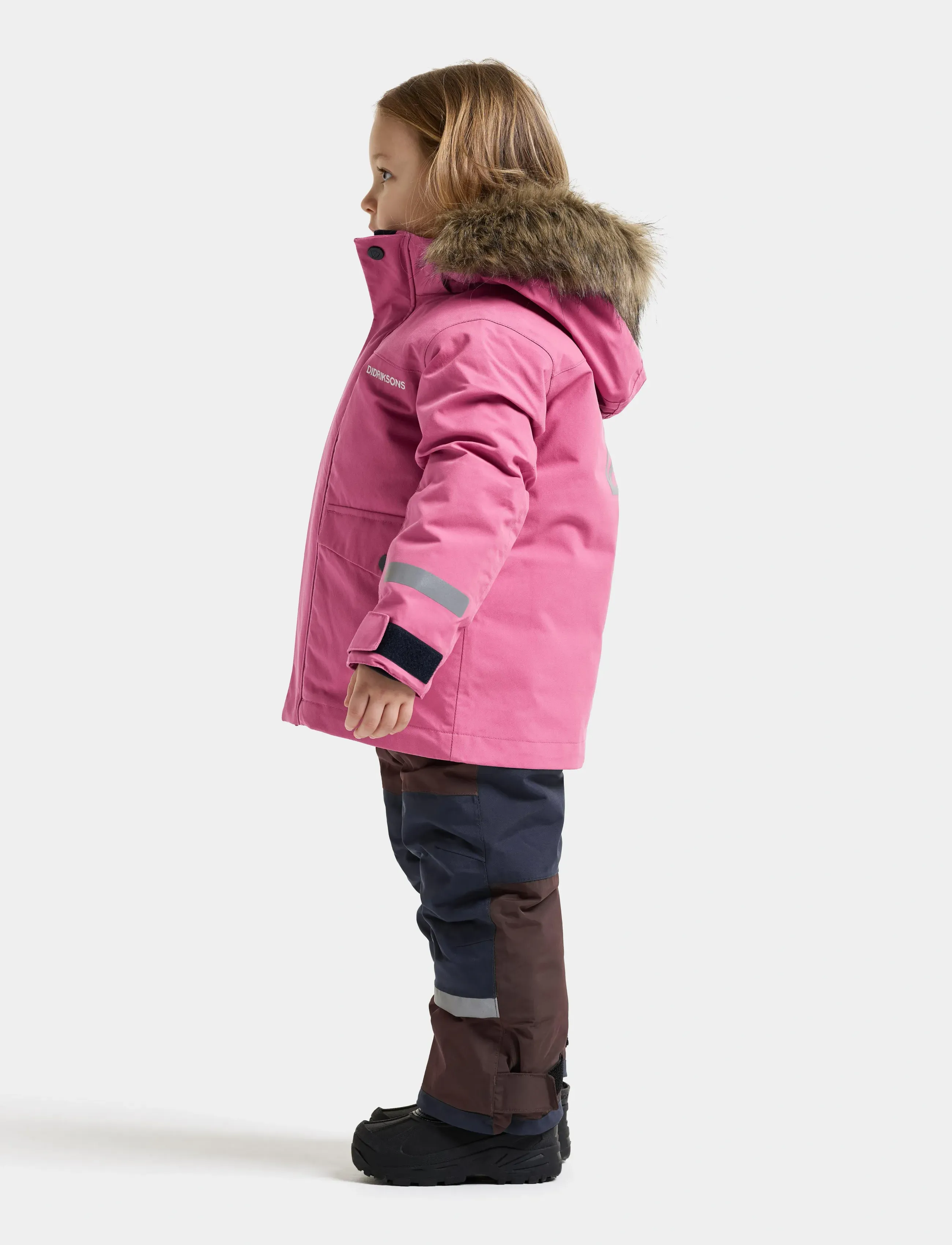 Didriksons - Bjärven Kids' Parka - insulated jackets - heather pink - 5