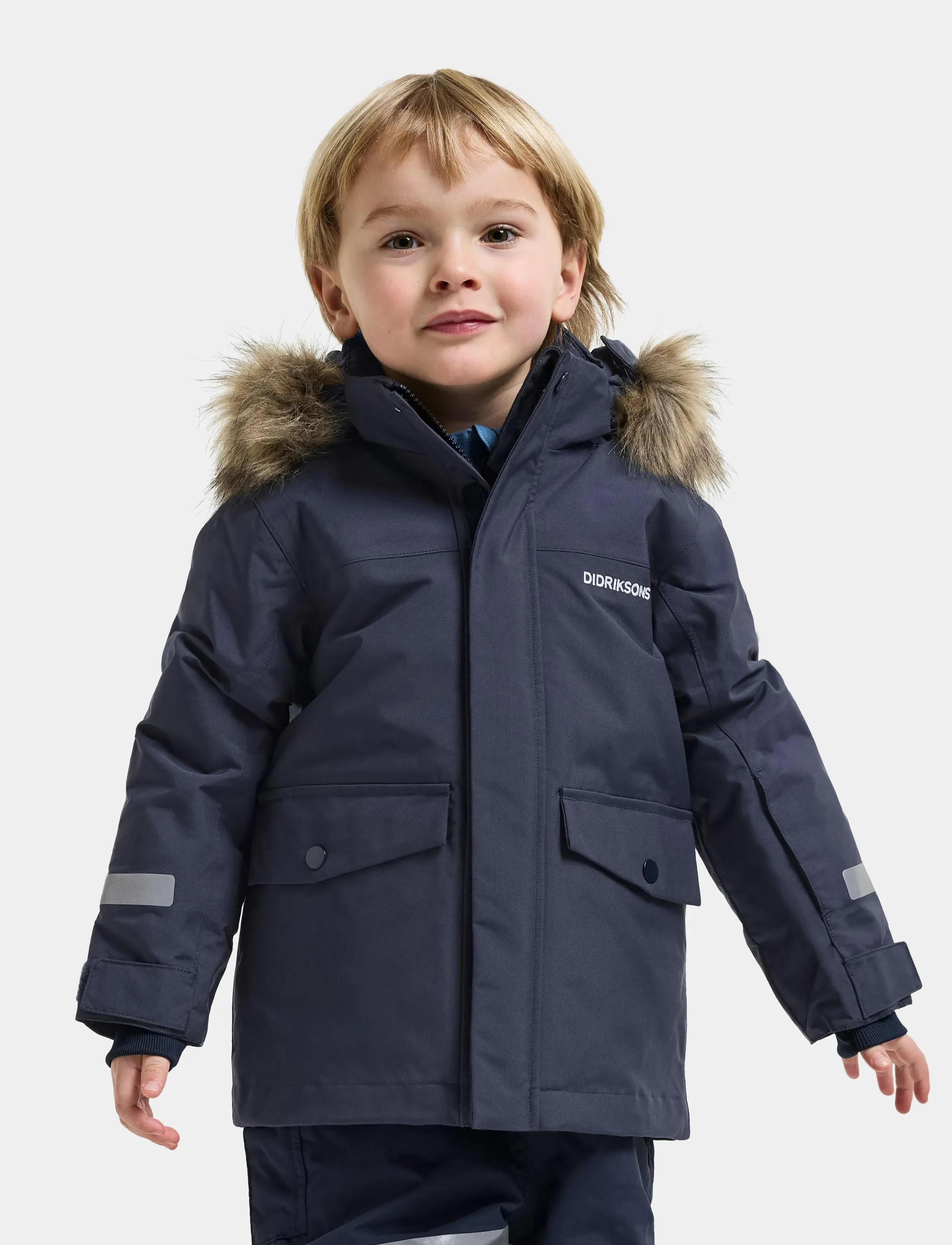 Didriksons - Bjärven Kids' Parka - navy - 0