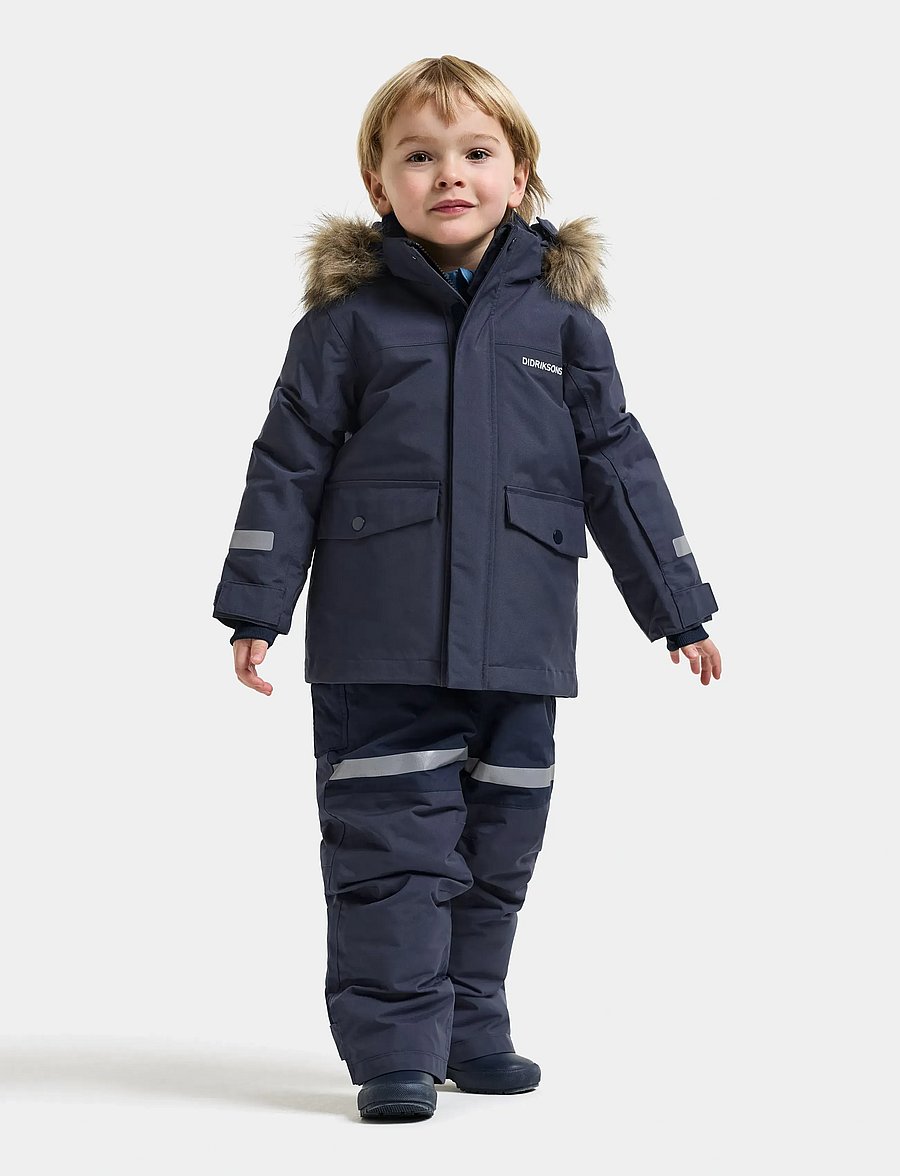 Didriksons - Bjärven Kids' Parka - navy - 3