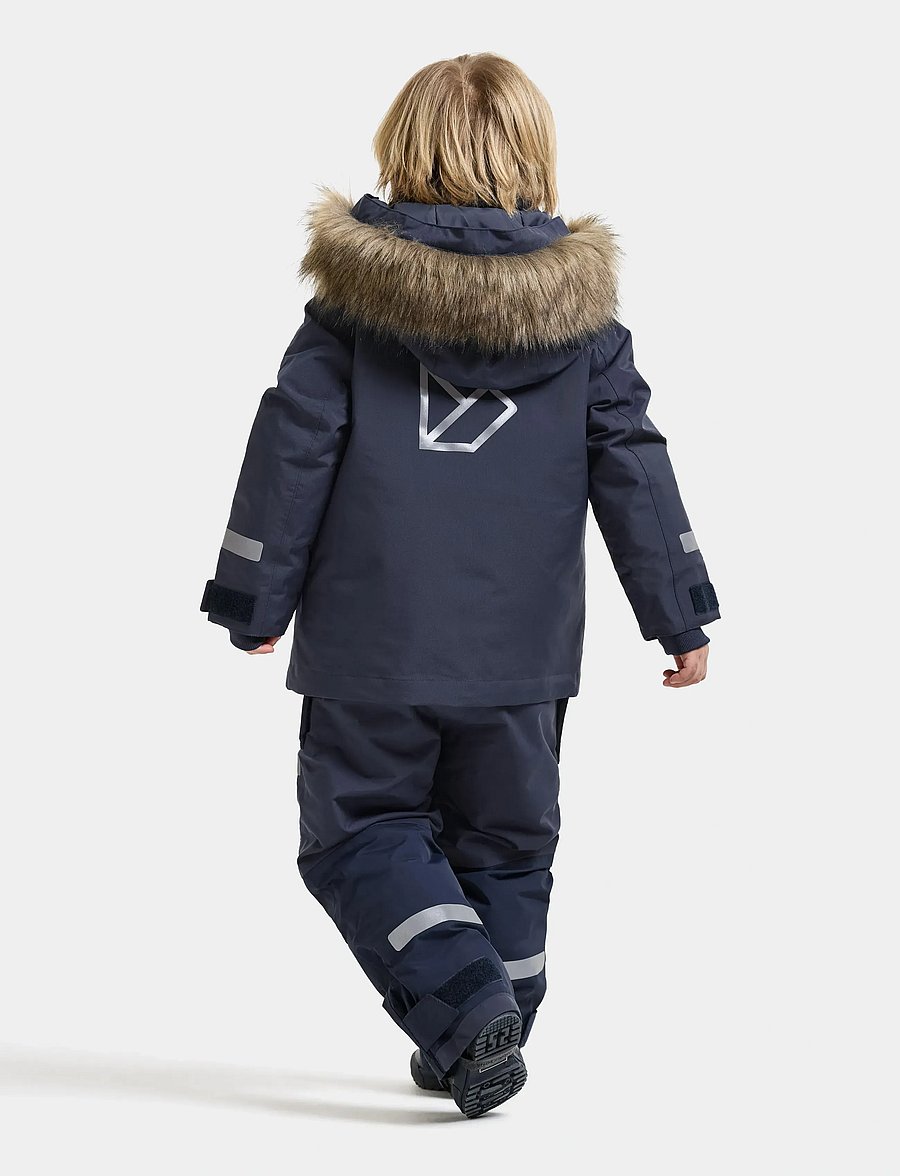 Didriksons - Bjärven Kids' Parka - navy - 4
