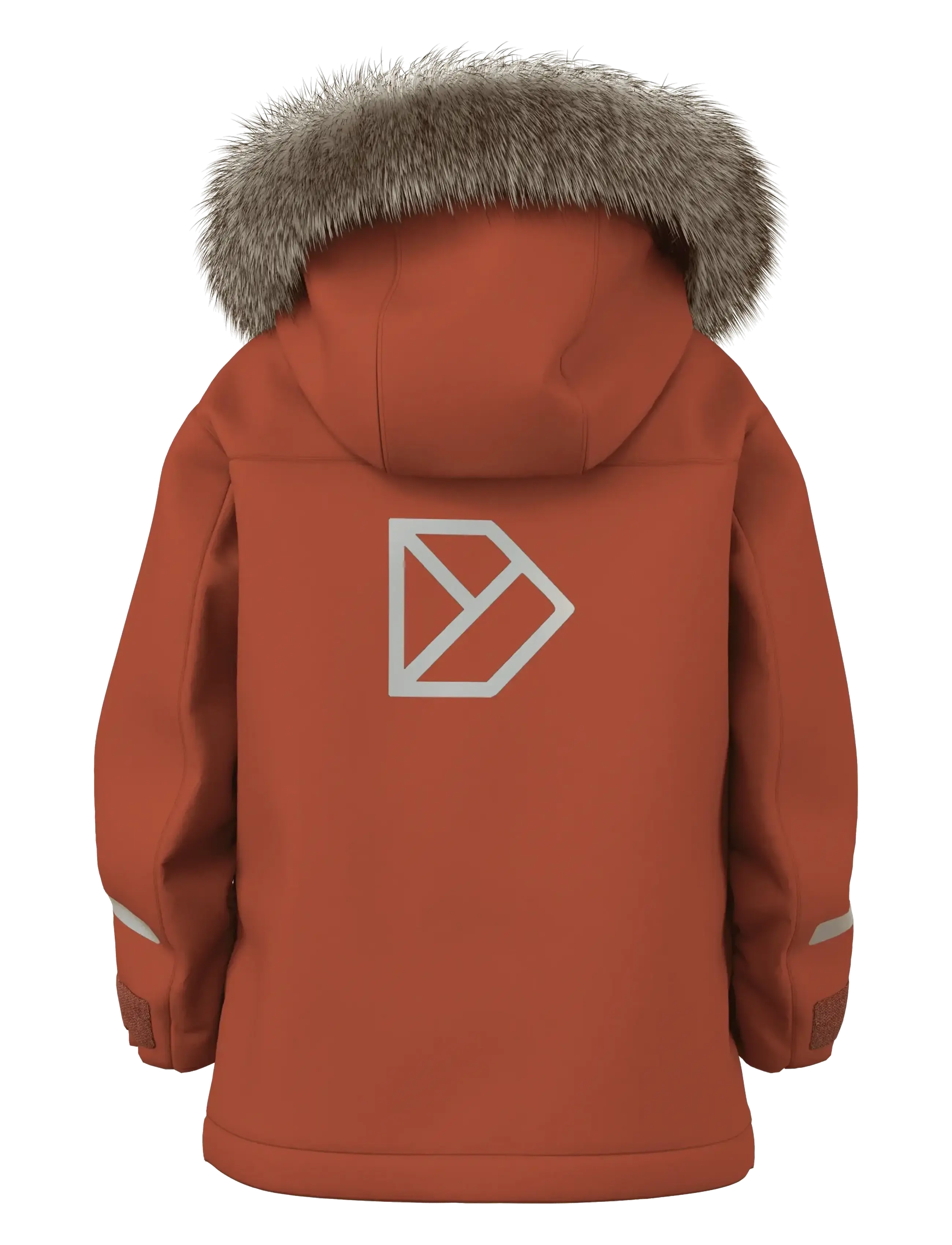 Didriksons - Bjärven Kids' Parka - insulated jackets - rust - 2