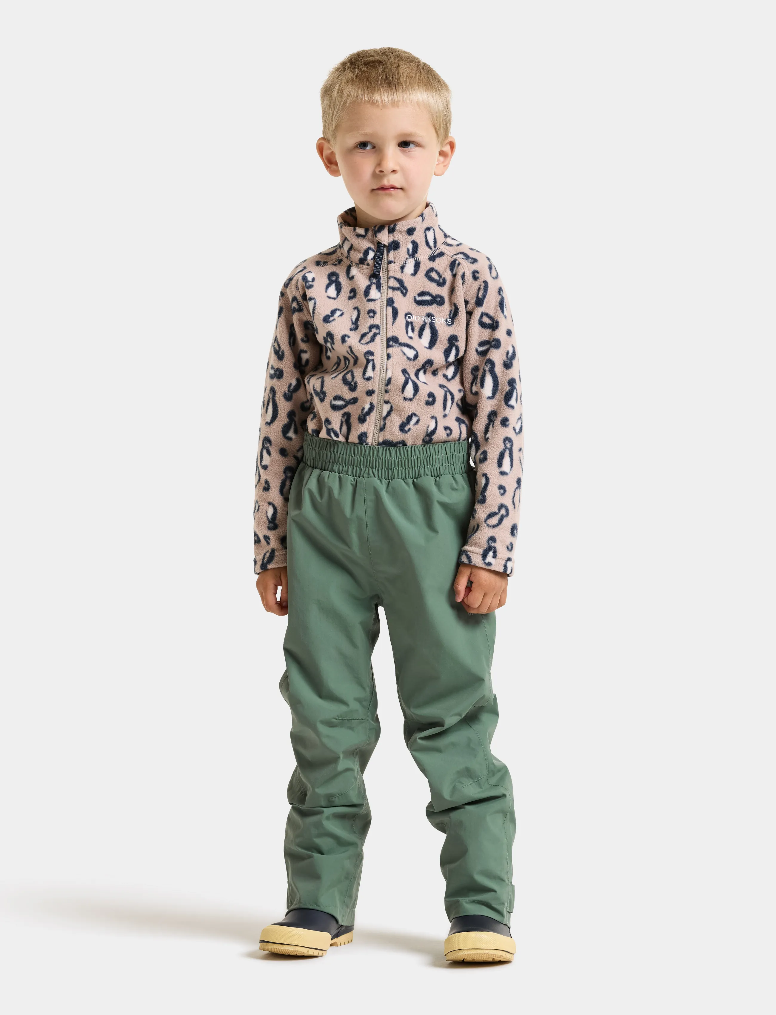 Didriksons - Avan Kids' Pants - tuule- ja veekindlad püksid - dark moss - 3