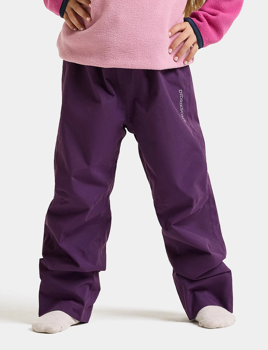 Didriksons - Avan Kids' Pants - tuule- ja veekindlad püksid - northen purple - 0