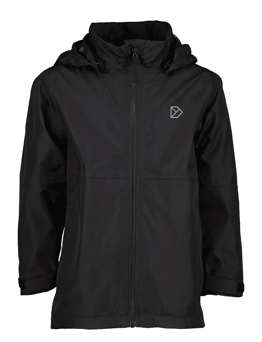 Didriksons - PIKO KIDS JACKET 9 - tuule- ja vihmajakid - black - 1