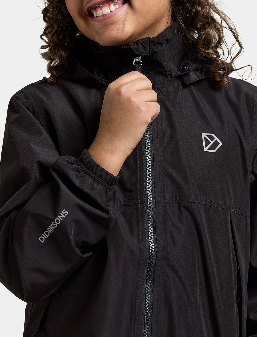 Didriksons - PIKO KIDS JACKET 9 - shell- & regenjacken - black - 3