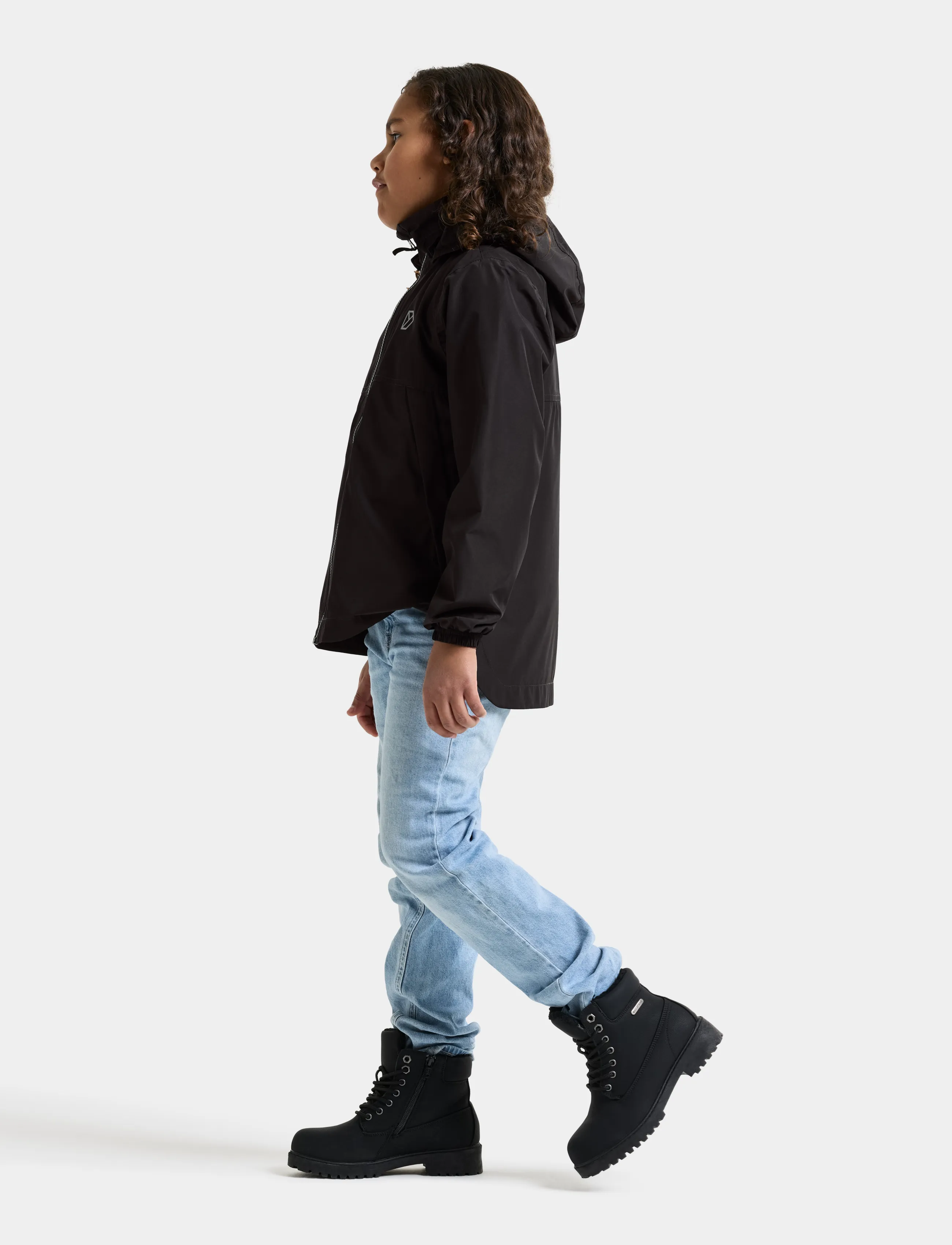 Didriksons - PIKO KIDS JACKET 9 - tuule- ja vihmajakid - black - 3