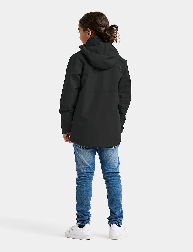 Didriksons - PIKO KIDS JACKET 9 - shell- & regnjakker - black - 4