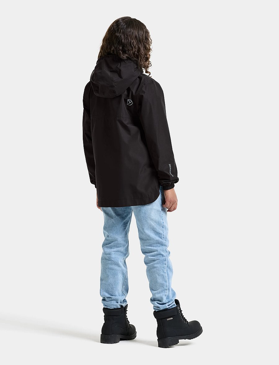 Didriksons - PIKO KIDS JACKET 9 - tuule- ja vihmajakid - black - 4
