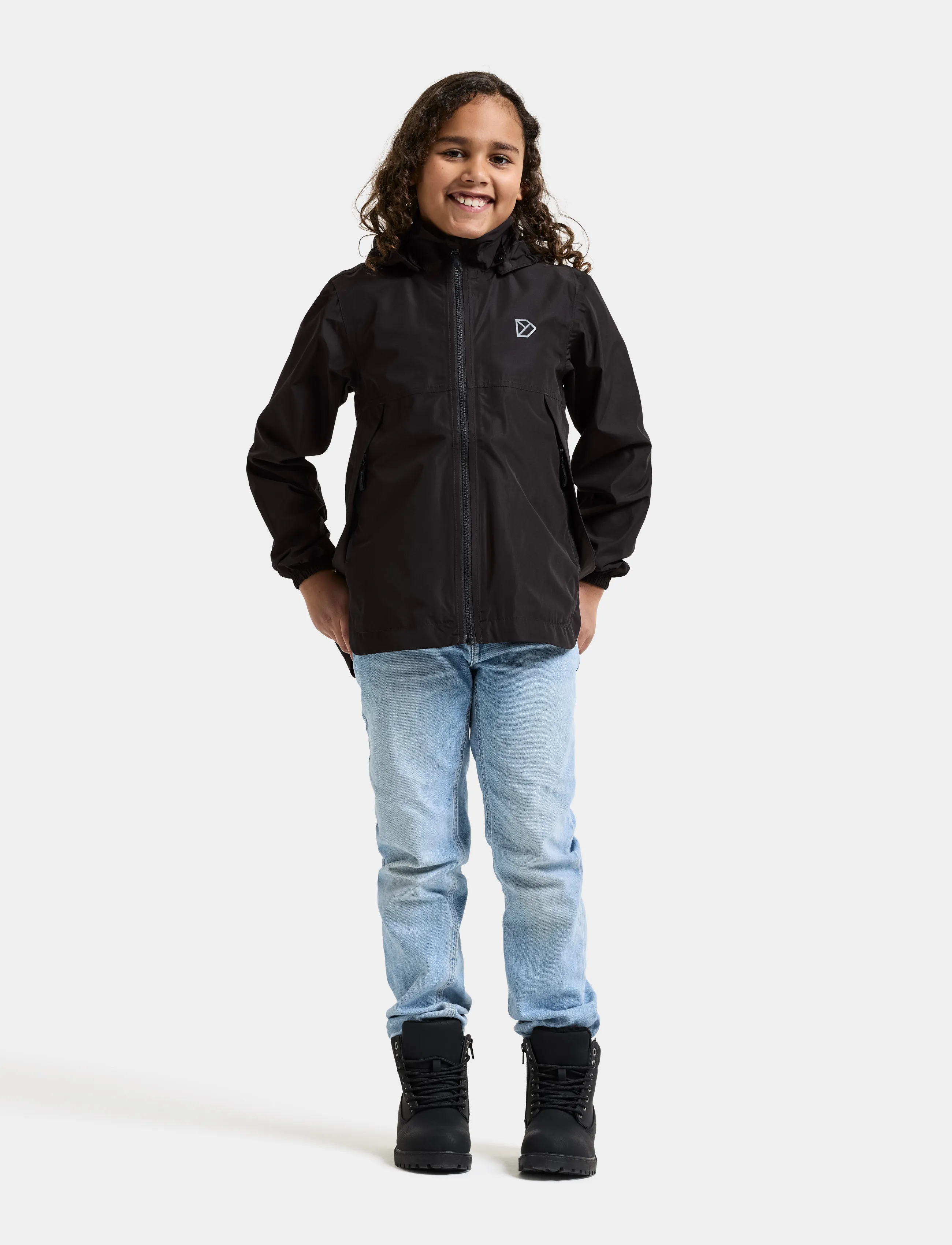 Didriksons - PIKO KIDS JACKET 9 - shell- & regenjacken - black - 5