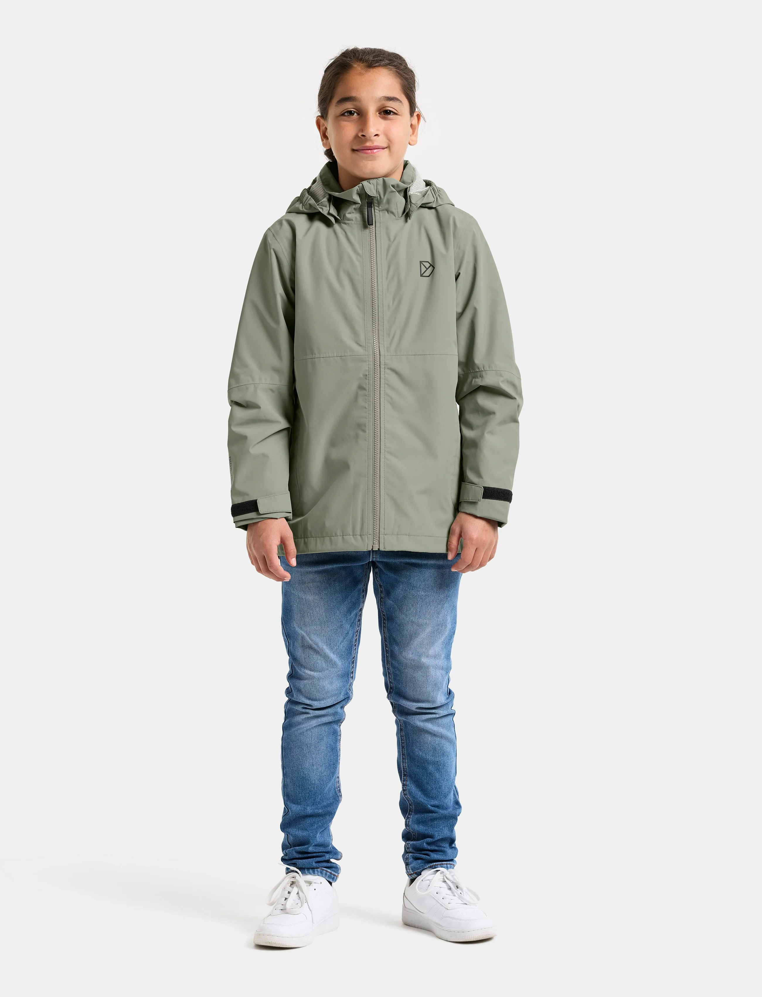 Didriksons PIKO KIDS JACKET 9 - Light jackets - WILTED LEAF / beige