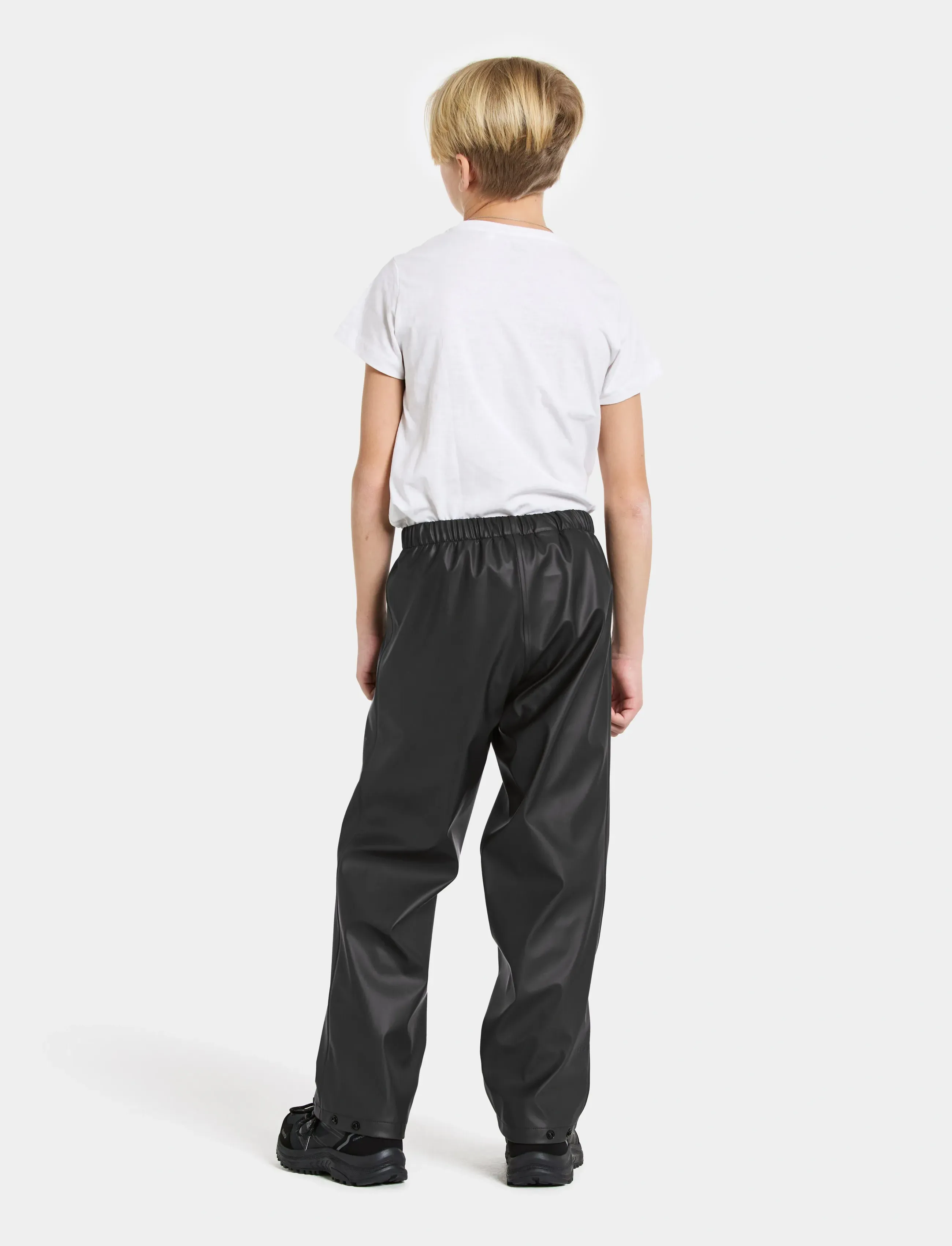 Didriksons - HEPTA KIDS PANT 2 - shell- & regnbukser - black - 4