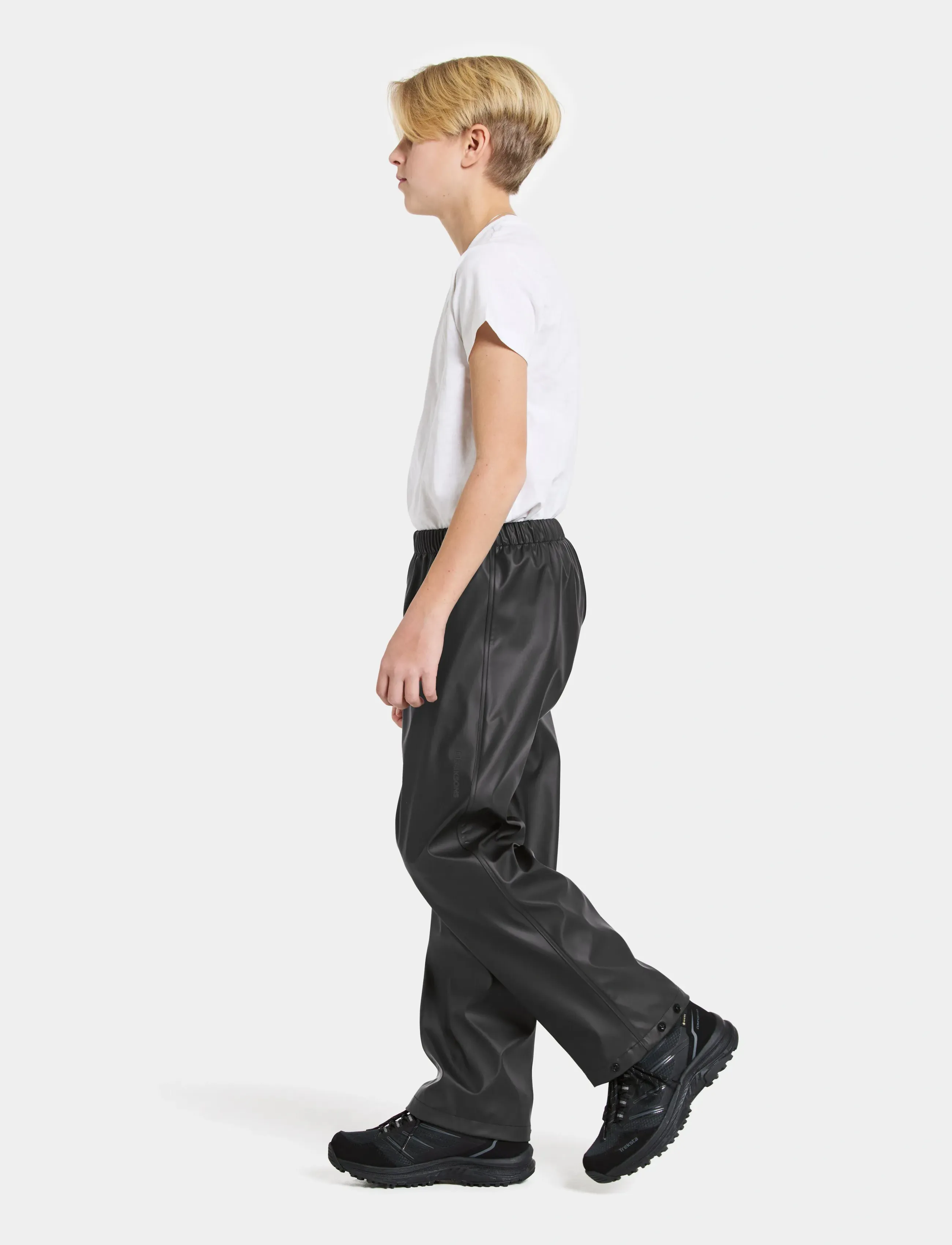Didriksons - HEPTA KIDS PANT 2 - shell- & regnbukser - black - 5