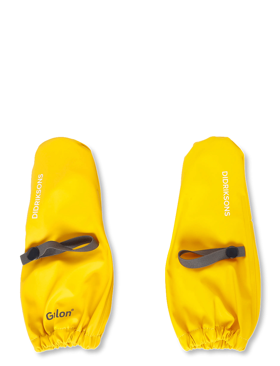 Didriksons - Glove Kids' - vihmakindad - oat yellow - 1