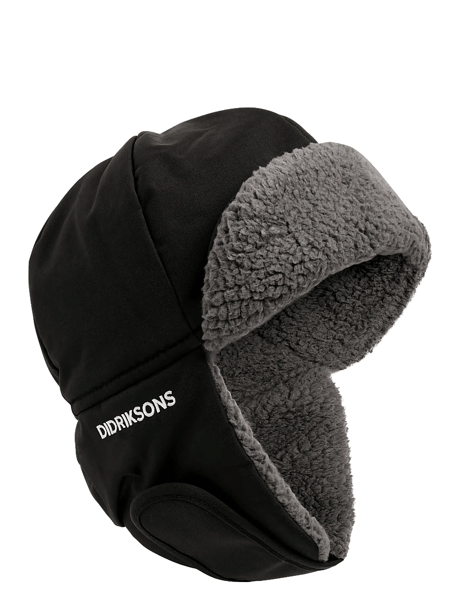 Didriksons - Biggles Kids' Cap - talvemütsid - black - 1