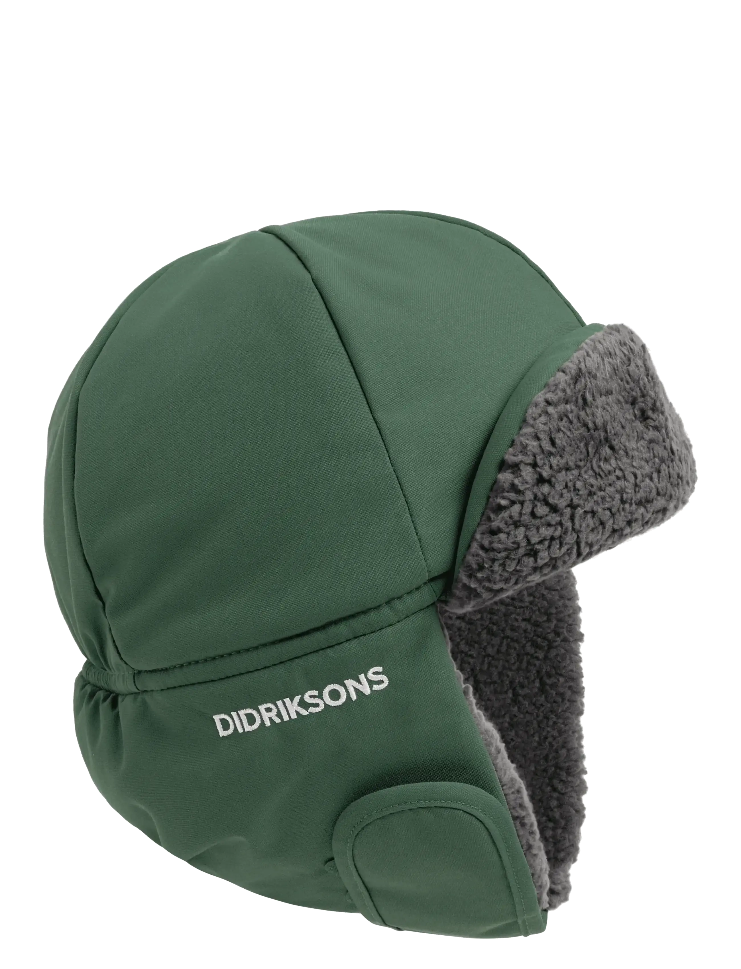 Didriksons Biggles Kids' Cap - Mützen - DARK MOSS / green