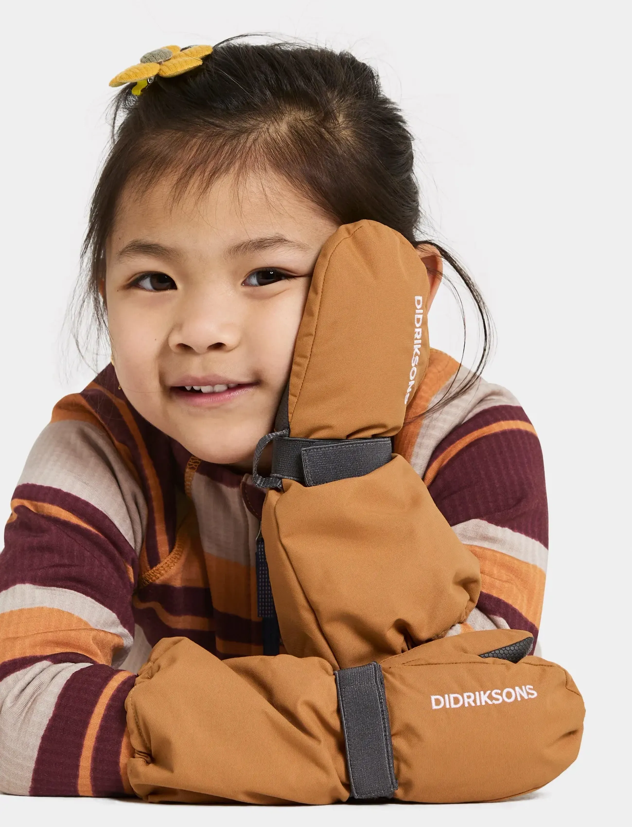 Didriksons Biggles Kids' Mittens - Didriksons - ALMOND TREE / brown