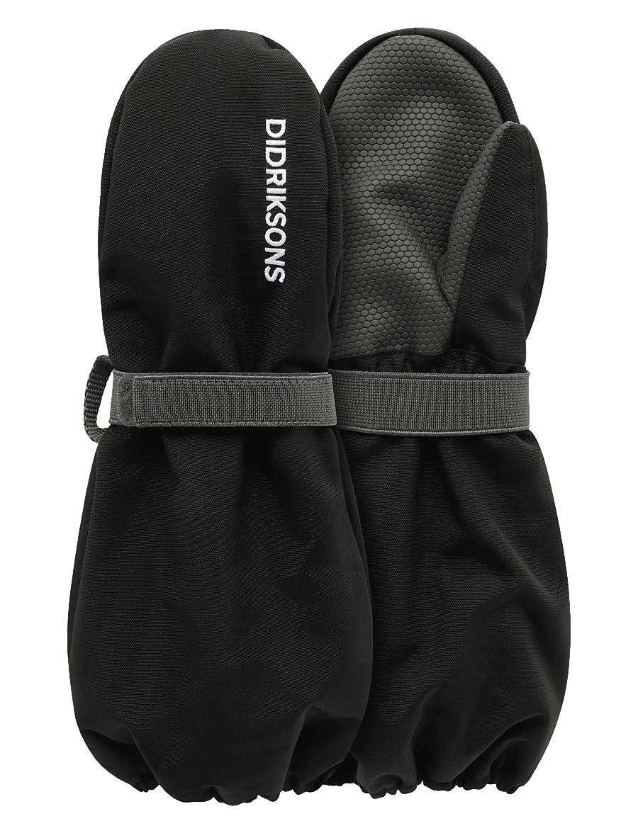 Didriksons - Biggles Kids' Mittens - kindad - black - 1
