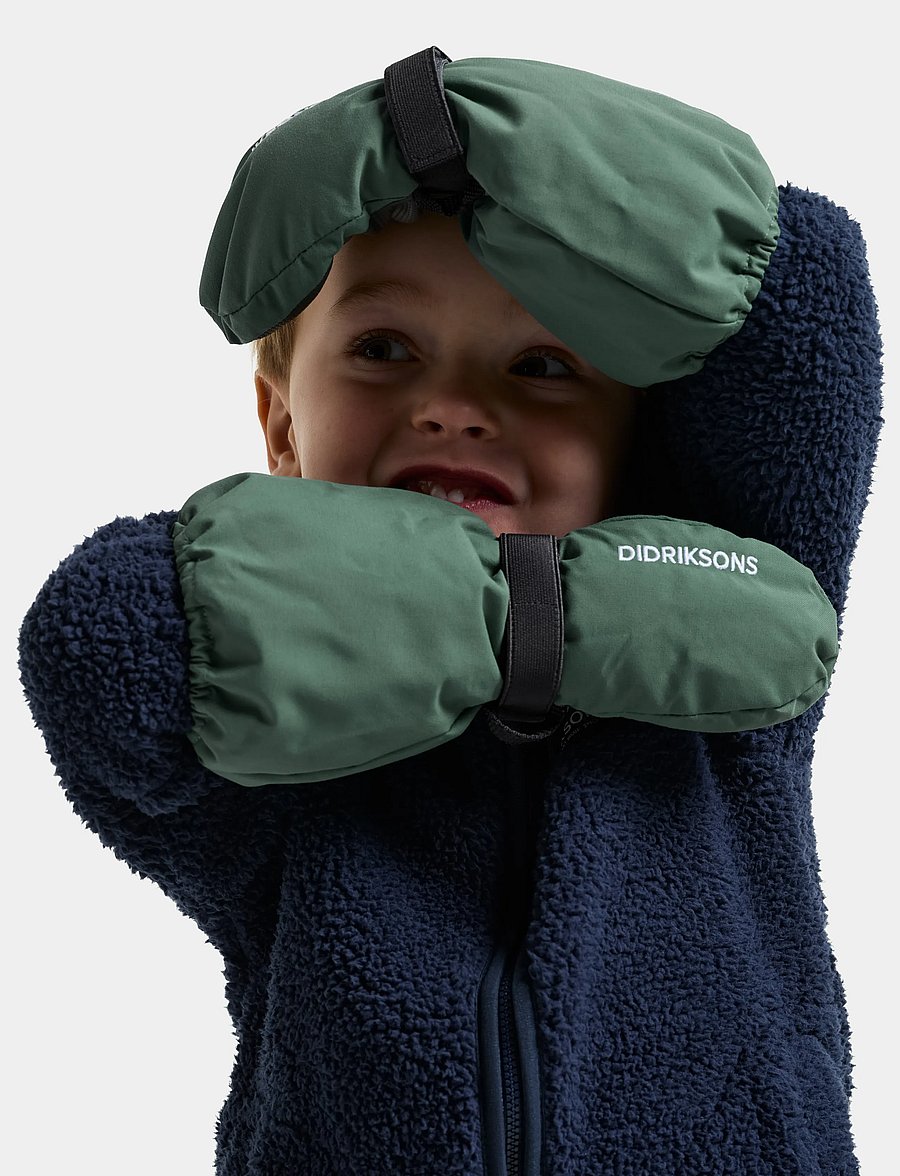 Didriksons - Biggles Kids' Mittens - handschuhe - dark moss - 0