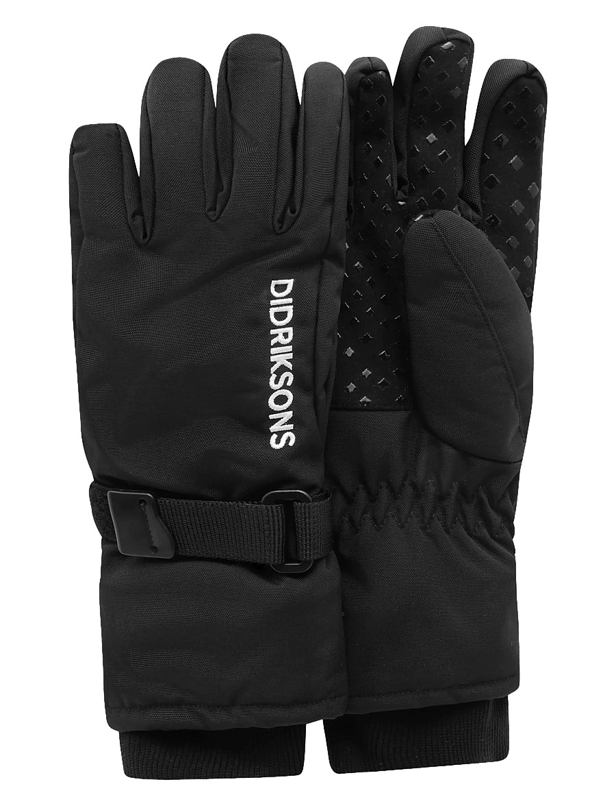 Didriksons - Biggles Kids' Gloves - kindad - black - 1